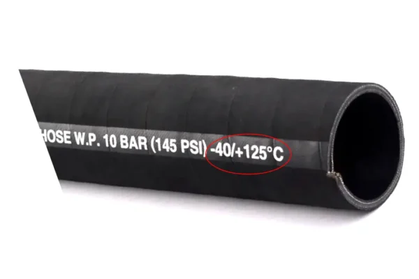 Rubber Hose Specifications (Pressure / Diameter / Temperature)