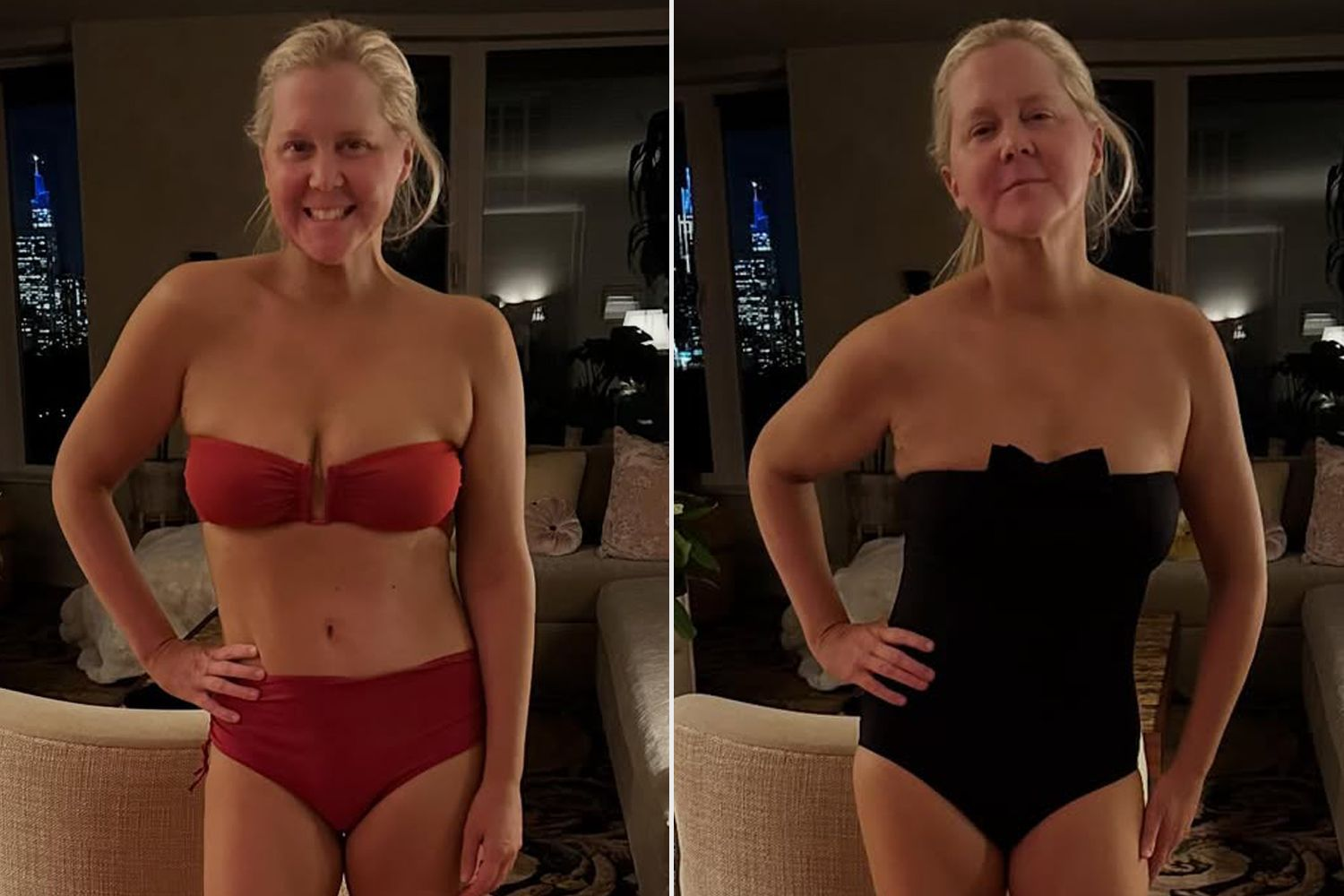 amy schumer showcases dramatic 50-pound weight loss in swimsuit photos
